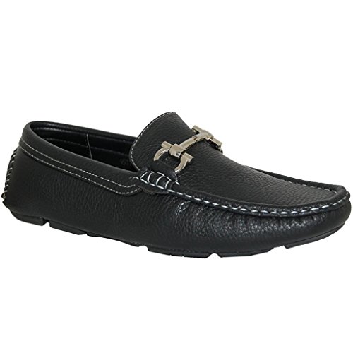 SHOE ARTISTS BET on Black Slip On Loafers