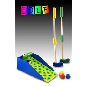 Jeu de minigolf en bois Crocodile