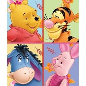 Disney Pooh and Buddies Non Slip Area Rug 40x60 100x150cm