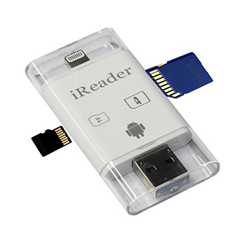 TECH21 3 in 1 Micro SD Card Reader for iPhones and Android Phones