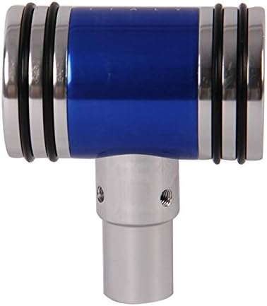 Push Cart Aluminum Manual Car Gear Shift Shifter Lever Stick Knob Cover Universal Fit (Blue)