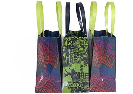 12pcs Teenage Mutant Ninja Turtles Tmnt Treat Bags Goodies Bags Party Favor Birthday Loot Bags