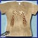 Suchen : 2 Giraffen - Damen T-Shirt, talliert - handgebatikt, 100% Baumwolle