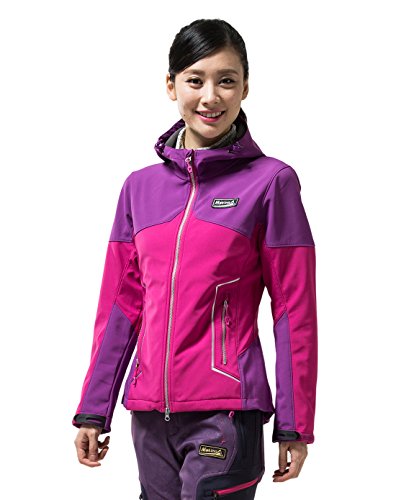 （マキノ）Makino レディース アウトドア スポーツ 登山 ウエア 秋冬 撥水 防風 防寒 裏起毛 ソフトシェル ジャケット 2513-2