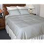 Microfiber Full/Queen Mini Duvet Cover Set, Grey