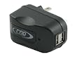 RND Power Solutions Dual Black USB AC Adapter / Wall charger for Tablets Smart Phones MP3 Players and Gaming Devices including Apple (iPad iPhone iPod iTouch) Blackberry (Torch) HTC (Evo 4G) Motorola (Droid Series) Samsung (Galaxy Series Tab) & many more