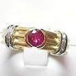14K Two-Tone Gold Ruby Ring