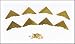 8pcs. Beautiful Shiny Gold Box Corners w/mounting screws
