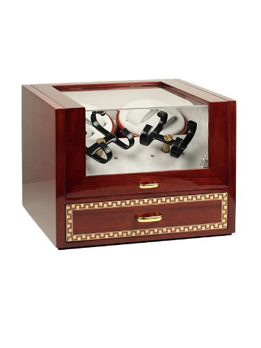 Rothenschild Accessories RS-288-8 R Watch Winder For 8 Watches Dark Cherrywood