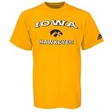 adidas Iowa Hawkeyes Gold Stacked T-shirt