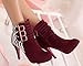 Aisun Women's Fashion Stiletto High Heel Zebra Booties