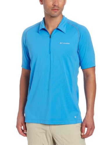 Columbia Men's Freeze Degree Short Sleeve Polo, Splash, XX-Large