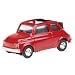 Dickie-Schuco 452585300 - Schuco - Fiat 500, rot 1:87 mit ge�ffnetem Dach, Vitrine mit Touchbox, Kennzeichen: F� - SC 174
