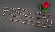 Swarovski Crystal Necklace, 45" - Iridescent Fushia (Audrey)