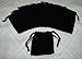 (10) Medium Velvet Black Pouches With Drawstrings