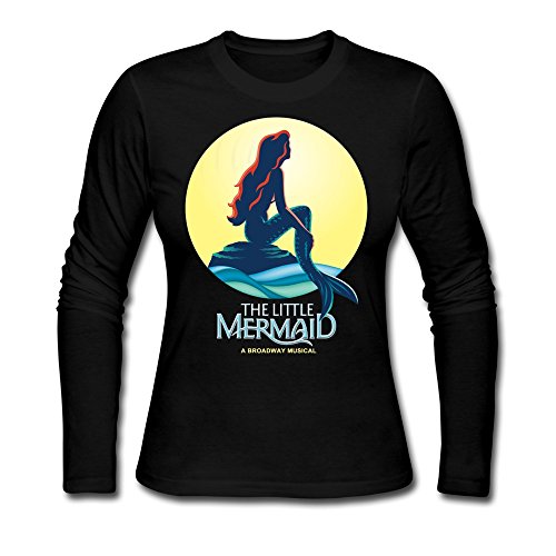 Xueb Women's The Little Mermaid A Broadway Musical Logo Long Sleeve T Shirt
