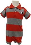 Garb NCAA Georgia Bulldogs Boy's Infant Evan Romper (12M, Red)