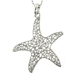 Starfish Pendant with 1.2mm Ball Chain 16 to 18" Adjustable Necklace