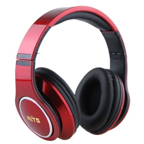 MiTO Wireless Stereo Bluetooth Circumaural Universal hand-free Headset Headphone (Red)