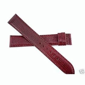 New Cartier Watch Band Bordeaux (Burgundy) Lizard 17.6mm Tang Style