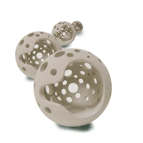 Ball Fire Tealight Holder - White