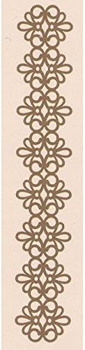 Leane Creatief Border Embossing Folder, 2.3 by 13.3cm, Lace