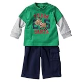 Infant Boys' JUST ONE YOU Made by Carters &Acirc;&reg; Green/Blue Long-sleeve Reindeer Pant Set 18M
