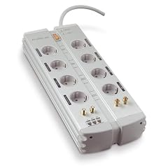 Belkin PureAV Heimkino Überspannungsschutz mit Isolator TechnologyTM. 8fach Steckdosenleite mit Überspannungs und Blitzschutz. Inkl. unbeschränkter Garantie für angeschlossene Geräte. 3,00m Anschlussleitung.