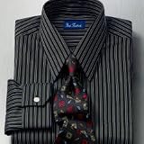 Shadow Stripe European Style Dress Shirt