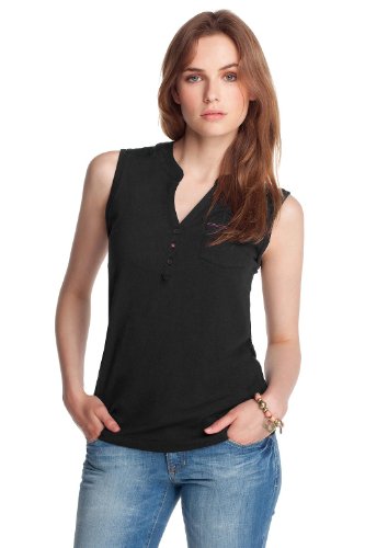 edc by ESPRIT Damen T-Shirt, 052CC1K042, Gr. 38 (M), Schwarz (black 001) Preisvergleich