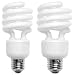 TCP 689232FS 23W Spring Compact Fluorescent Bulb, Sunlight, 2-Pack