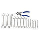 WILLIAMS OE WR & PLIER SET, 10-PC SAE (MWS-1115) ミニオープンエンドレンチ、プライヤーセット 10本 インチ JHWMWS-1115