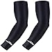 COOLOMG Compression Arm Sleeves for Basketball Volleyball Cycling Golf UV Protection Black S