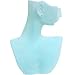 Necklace Bust Chain Display Frosty Blue Color