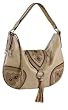 American West Zip-top Handbag Cowgirl Hobo Bag Beige Purse