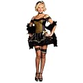 Women's Goldie Rush Costume - Black/ Gold
