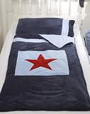 Snuggle Sac Navy Star Longer Fleecy Sleeping Bag
