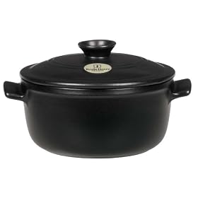 Nice Cooker Cocotte Céramique 20 Cm Gris – Anti-Adhésive Saine, Manche Amovible, Compatible Induction, Jusqu'à 450°C