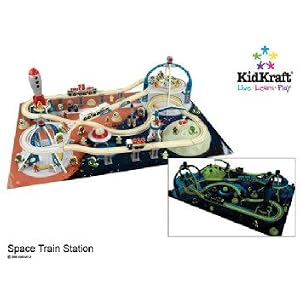 KidKraft Glow in the dark Space Train Station