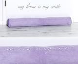 Windstopper Zugluftstopper flieder My home is my castle