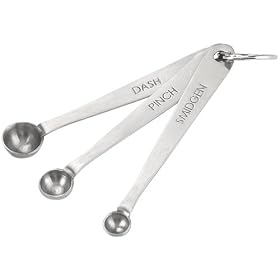 HIC Brands that Cook Mrs Anderson's Dash Pinch and Smidgen Measuring Spoons
