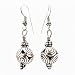 Decorative Spiral Ball Earrings in Sterling Silver on a Sterling Silver Earwire, #7470