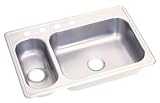 Elkay PBLDO3322D7_5SNL4 Revere Puritan 33-by-22-by-7.5 Inch Double Bowl Stainless Steel Kitchen Sink