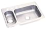 Elkay PBLDO3322D7_5SNL4 Revere Puritan 33-by-22-by-7.5 Inch Double Bowl Stainless Steel Kitchen Sink