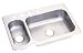 Revere Puritan 33-by-22-by-7.5 Inch Double Bowl Stainless Steel Kitchen Sink