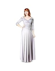 Jersey/Polyester/Spandex Off the Shoulder Empire   Waistline Full-Skirt Draped Ruched  Dress