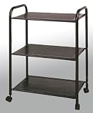 3 Tier Utility Metal Cart in Black Color 41cj2qGfgdL. SL160 3 Tier Utility Metal Cart in Black Color