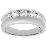 14k Choice of White or Yellow Gold Diamond Mens Ring (1 1/2 cttw, H-I Color, I1 Clarity)
