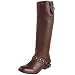 Dolce Vita Women's Sassy Stud Detail Riding Boot,Dark Brown/Waxy Casper,7 M US