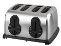 Kalorik 1450-Watt 4-Slice Toaster, Stainless Steel